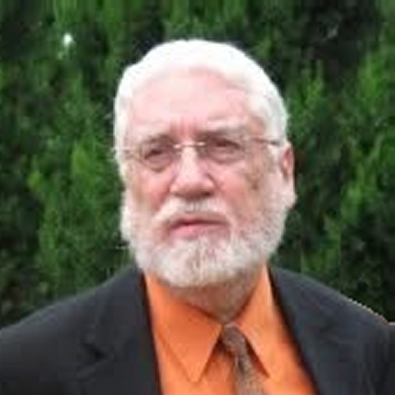 Owen Van Ness Hein enjoying a meditative moment in the gardens of the Baha'i House of Worship in Wilmette, IL